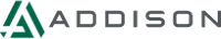 The Addison logo features a modern, stylized 'A' in green accompanied by sleek gray uppercase text, symbolizing innovative HVAC solutions with an emphasis on energy efficiency and environmental sustainability.