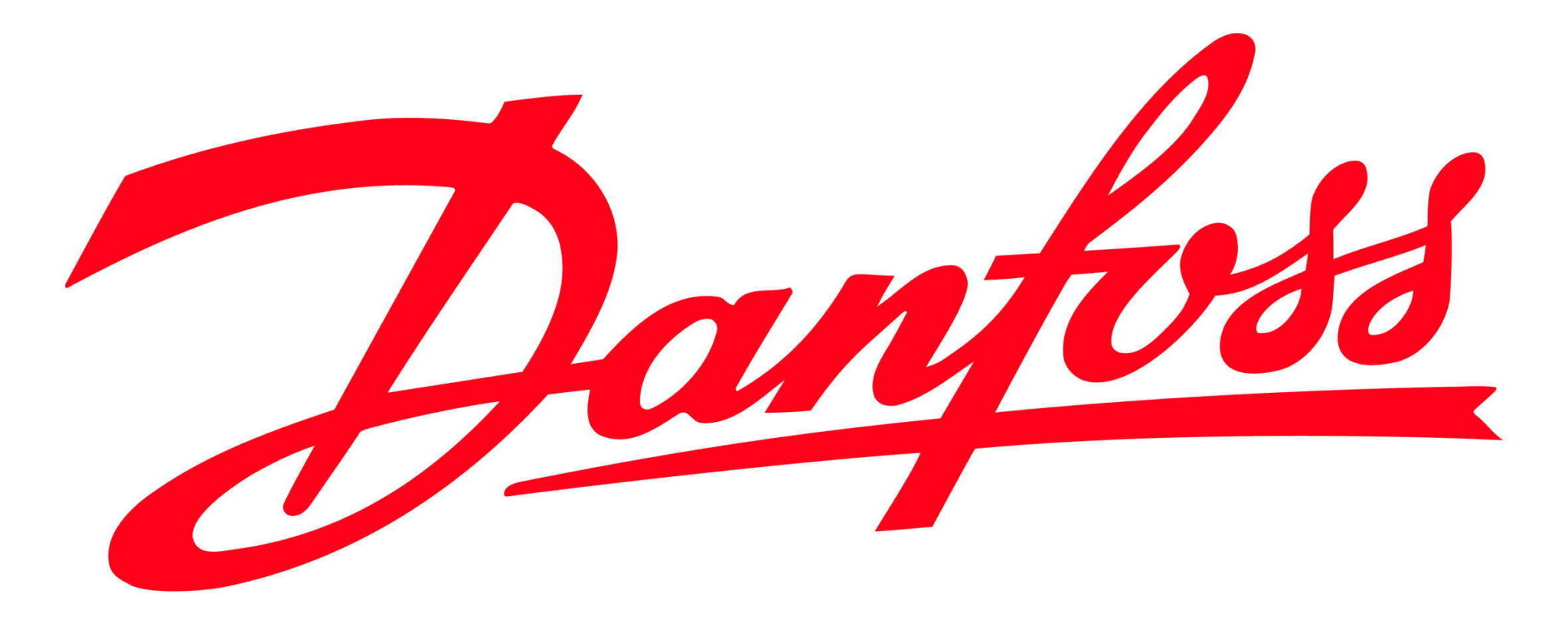 The Danfoss logo features bold, cursive red typography, representing innovation and energy efficiency in engineering solutions.