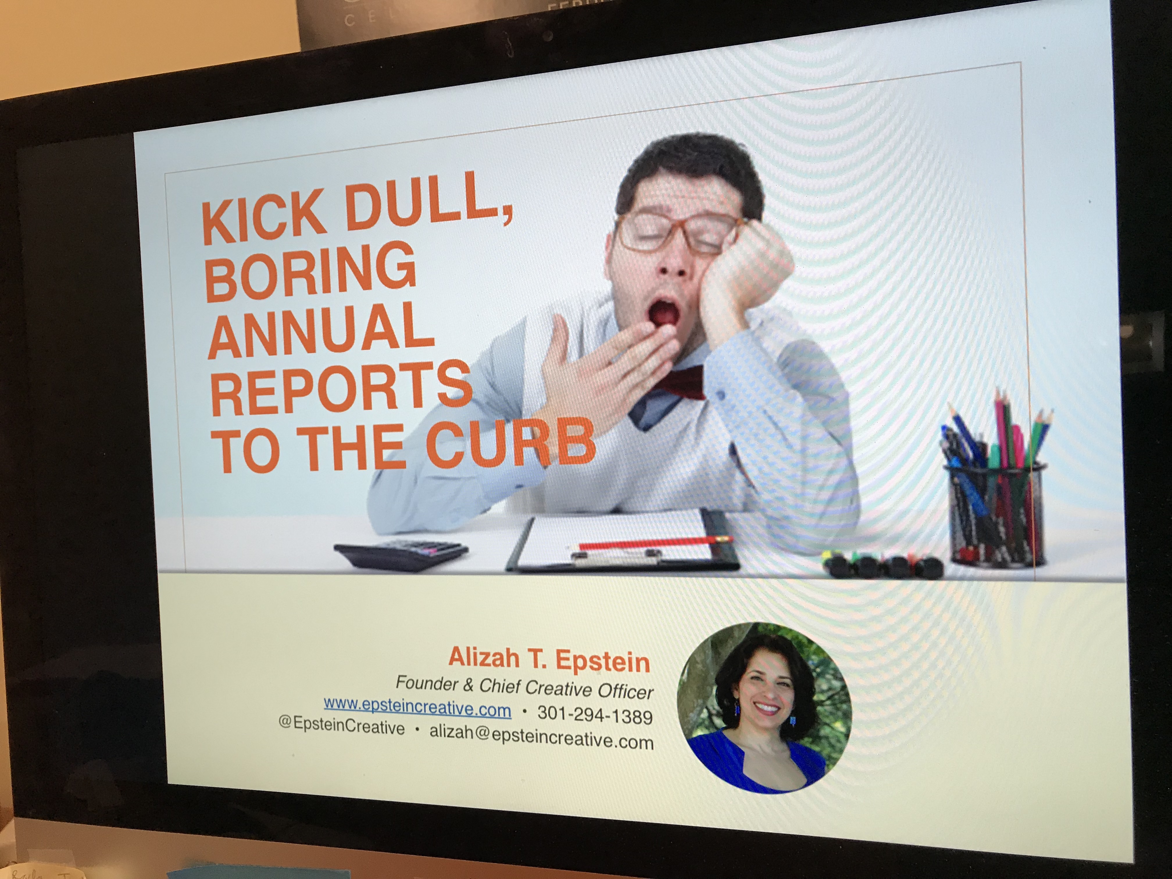 Kick Dull Boring Annual Reports to the Curb