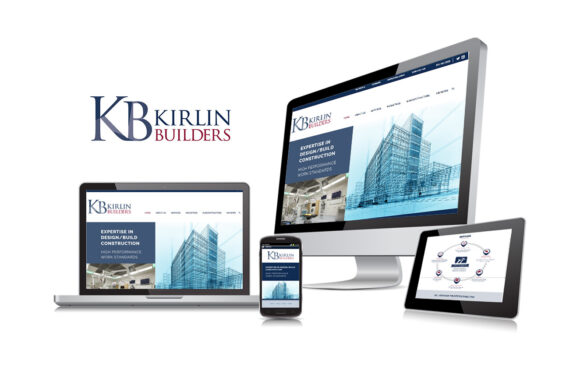 Kirlin Builders Website, part of their branding